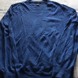 Banana Republic Deep Blue V-Neck Sweater